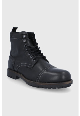 Jack & Jones Кожени обувки мъжки в бяло - Pepit.bg