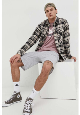 Jack & Jones Къс панталон JPSTFELIX в сив меланж 12225113 - Pepit.bg