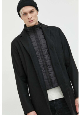 Jack & Jones Палто с вълна в черно с преходна изолация - Pepit.bg