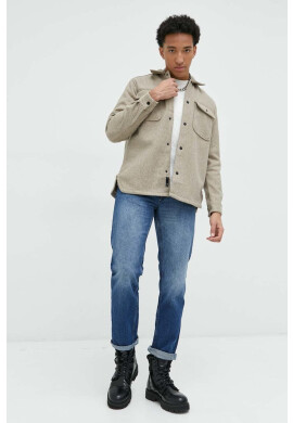 Jack & Jones Памучен пуловер мъжки в бяло от лека материя - Pepit.bg