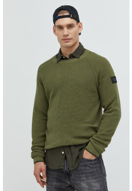 Jack & Jones Памучен пуловер Jcoclassic мъжки в черно от лека материя - Pepit.bg