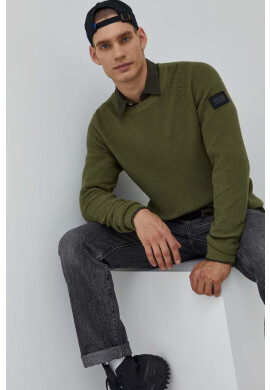 Jack & Jones Памучен пуловер Jcoclassic мъжки в черно от лека материя - Pepit.bg
