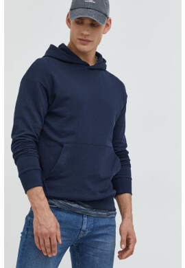 Jack & Jones Памучен суичър Jorclean в тъмносиньо с принт - Pepit.bg