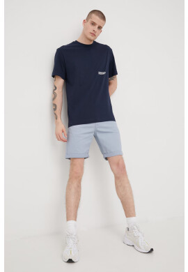 Jack & Jones Памучна тениска в тъмносиньо с принт - Pepit.bg