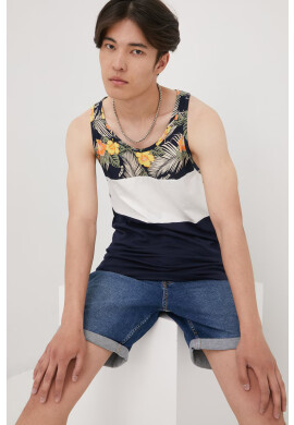 Jack & Jones Памучна тениска в тъмносиньо - Pepit.bg