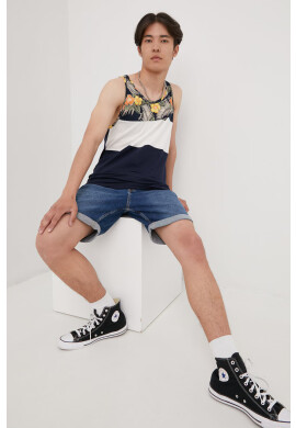 Jack & Jones Памучна тениска в тъмносиньо - Pepit.bg