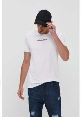 Jack & Jones Памучна тениска в зелено с принт - Pepit.bg