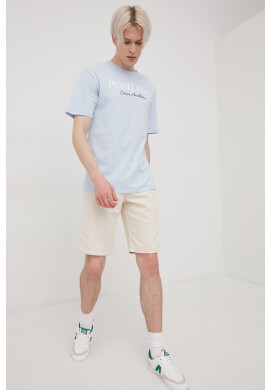 Jack & Jones Памучна тениска в лилаво с принт - Pepit.bg