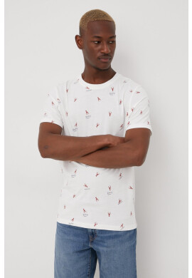 Jack & Jones Памучна тениска в черно с принт - Pepit.bg