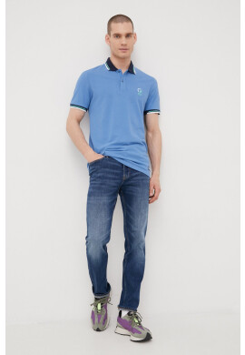 Jack & Jones Памучна тениска с яка - Pepit.bg