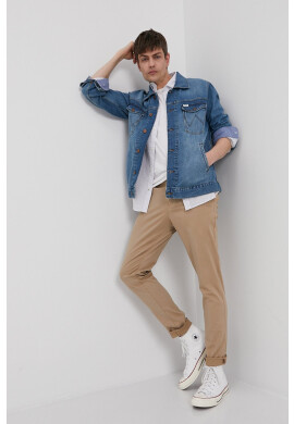 Jack & Jones Панталон мъжки в бежово с кройка по тялото - Pepit.bg