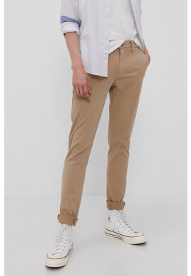 Jack & Jones Панталон мъжки в бежово с кройка по тялото - Pepit.bg