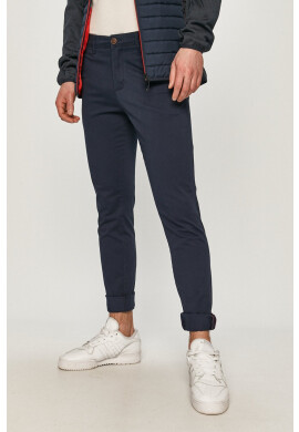 Jack & Jones Панталон мъжки в тъмносиньо с кройка тип чино - Pepit.bg