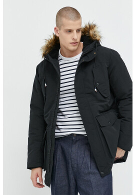 Jack & Jones Парка мъжка в черно със зимна изолация - Pepit.bg