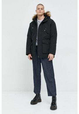 Jack & Jones Парка мъжка в черно със зимна изолация - Pepit.bg