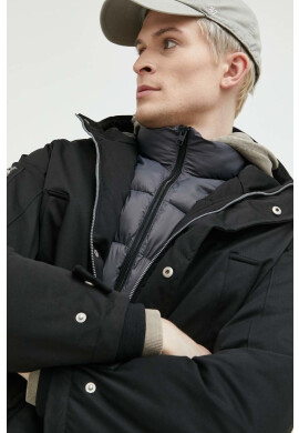 Jack & Jones Парка jorwillow мъжка в черно със зимна изолация - Pepit.bg