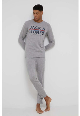 Jack & Jones Пижама мъжка в сиво меланж на - Pepit.bg