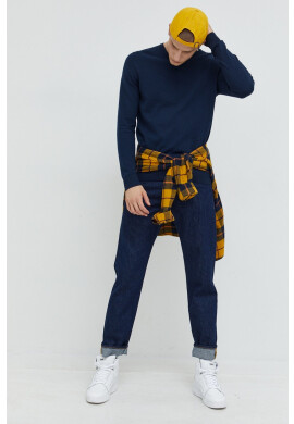 Jack & Jones Пуловер мъжки в черно от лека материя - Pepit.bg