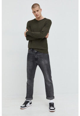 Jack & Jones Пуловер мъжки в сиво от лека материя - Pepit.bg