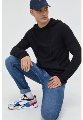 Jack & Jones Пуловер мъжки в черно от лека материя - Pepit.bg