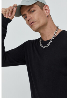 Jack & Jones Пуловер мъжки в черно - Pepit.bg