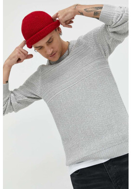 Jack & Jones Пуловер мъжки в сиво - Pepit.bg