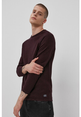 Jack & Jones Пуловер мъжки в лилаво от лека материя - Pepit.bg