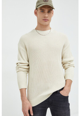 Jack & Jones Пуловер Jorbrink мъжки в бежово - Pepit.bg
