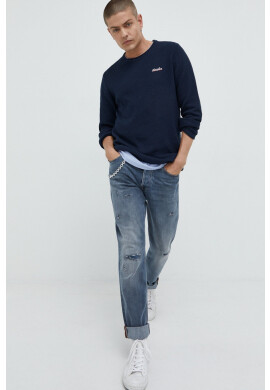 Jack & Jones Пуловер Jorpaul мъжки в тъмносиньо от лека материя - Pepit.bg