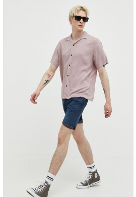 Jack & Jones Риза JJEJEFF мъжка в розово със стандартна кройка - Pepit.bg