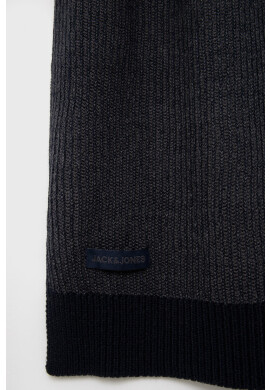 Jack & Jones Шал мъжки в тъмносиньо меланж на - Pepit.bg