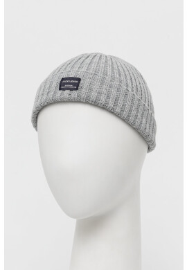 Jack & Jones Шапка в сиво с фина плетка - Pepit.bg