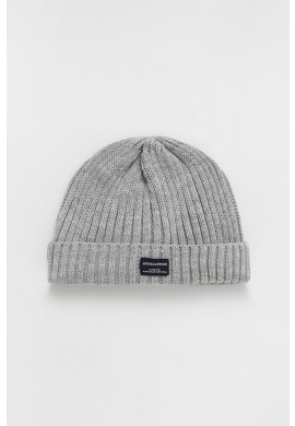 Jack & Jones Шапка в сиво с фина плетка - Pepit.bg