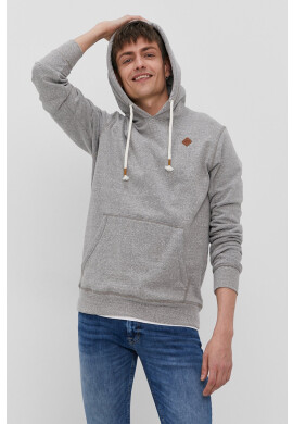 Jack & Jones Суичър мъжки в сиво с изчистен дизайн - Pepit.bg