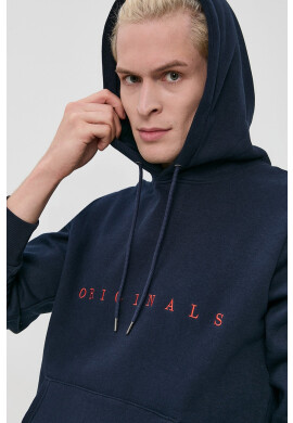 Jack & Jones Суичър мъжки в тъмносиньо с изчистен дизайн - Pepit.bg