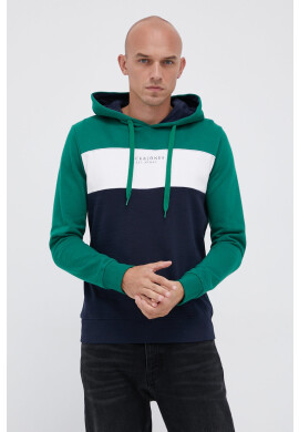 Jack & Jones Суичър мъжки в зелено с изчистен дизайн - Pepit.bg