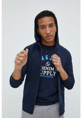 Jack & Jones Суичър в тъмносиньо с изчистен дизайн - Pepit.bg