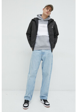 Jack & Jones Суичър в червено с качулка с принт - Pepit.bg