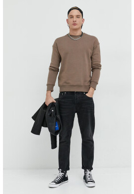 Jack & Jones Суичър в кафяво меланж на - Pepit.bg