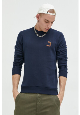 Jack & Jones Суичър JCOBLUR PANEL SWEAT CREW NECK FST в тъмносиньо с принт 12225433 - Pepit.bg