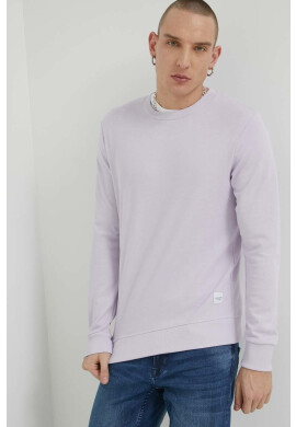 Jack & Jones Суичър JJEBASIC в лилаво с изчистен дизайн 12181903 - Pepit.bg
