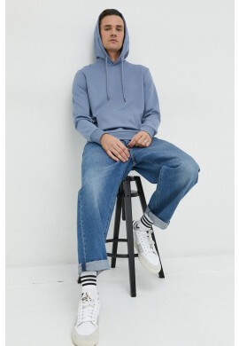 Jack & Jones Суичър JJEBASIC в синьо с качулка с изчистен дизайн 12182537 - Pepit.bg
