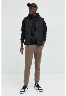 Jack & Jones Суичър JJEFELIX в черно с качулка с принт 12226495 - Pepit.bg