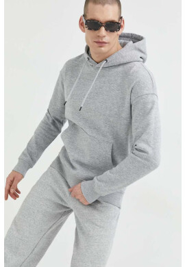 Jack & Jones Суичър JJESTAR в сиво с качулка меланж на 12208157 - Pepit.bg
