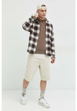 Jack & Jones Суичър JJESTAR в кафяво с качулка с изчистен дизайн - Pepit.bg