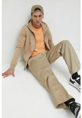 Jack & Jones Суичър JJESTAR в бежово с качулка с изчистен дизайн 12210830 - Pepit.bg