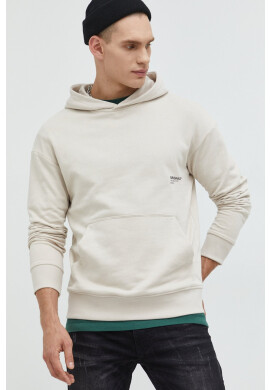 Jack & Jones Суичър Jorclean в бежово с принт - Pepit.bg