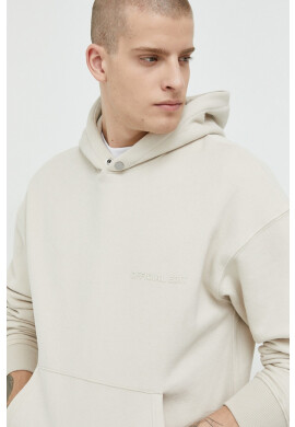 Jack & Jones Суичър Rushrubber в бежово с качулка с принт - Pepit.bg