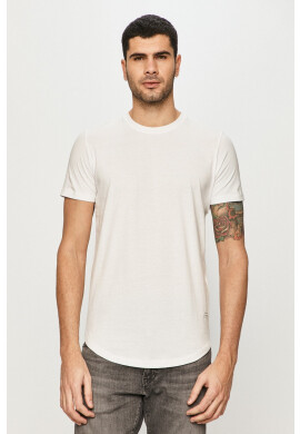 Jack & Jones Тениска в бяло с изчистен дизайн - Pepit.bg