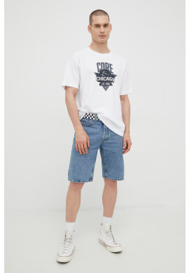 Jack & Jones Тениска в бяло с принт - Pepit.bg
